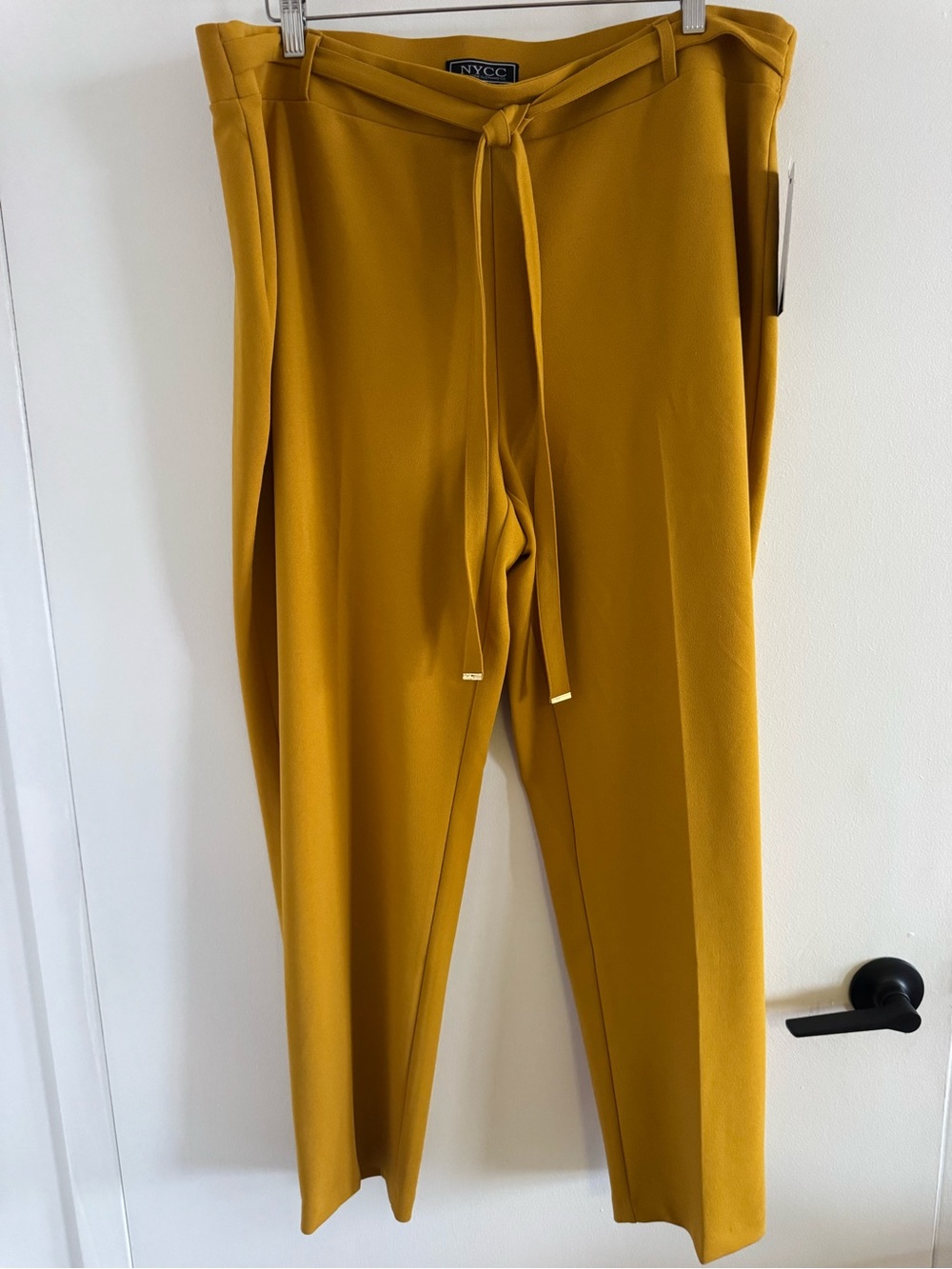 NYCC Mustard Tie-Waist Pants